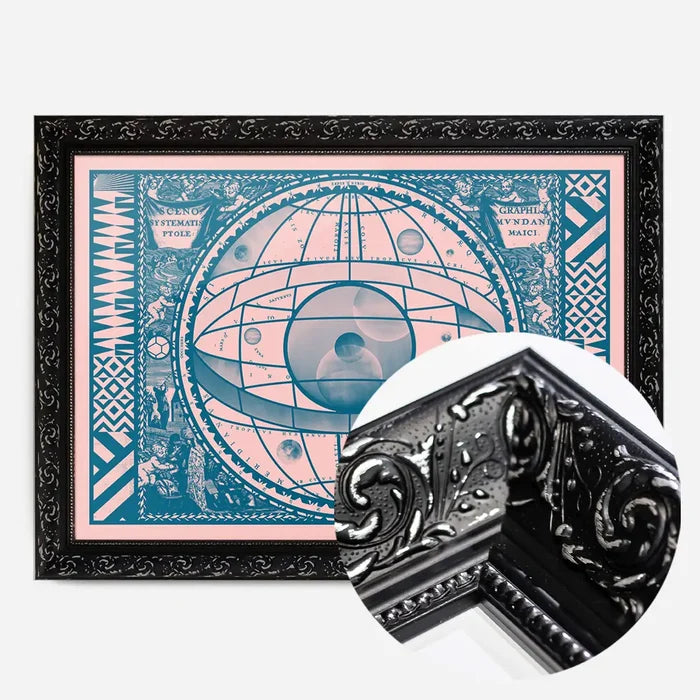 21x30cm | 8¼ x 11¾in / Black Ornate Frame