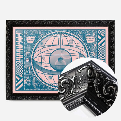21x30cm | 8¼ x 11¾in / Black Ornate Frame