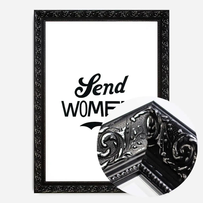 21x30cm | 8¼ x 11¾in / Black Ornate Frame