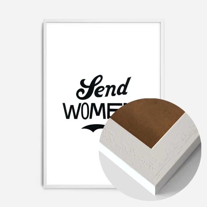 21x30cm | 8¼ x 11¾in / White Wood Frame