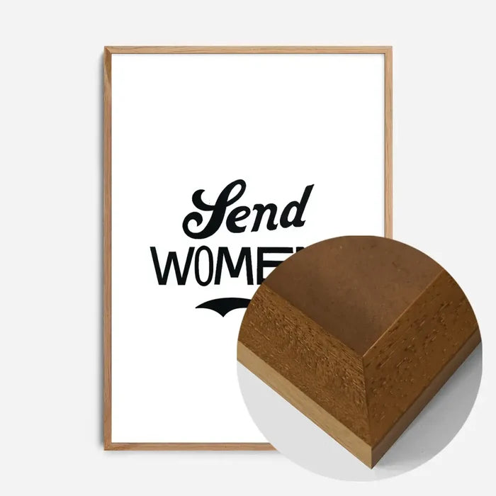 21x30cm | 8¼ x 11¾in / Oak Wood Frame
