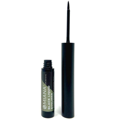 Omiana Cosmetics Eyeliner Sensitive Skin Jet-Black Liquid Eyeliner - Without Mica, & More!