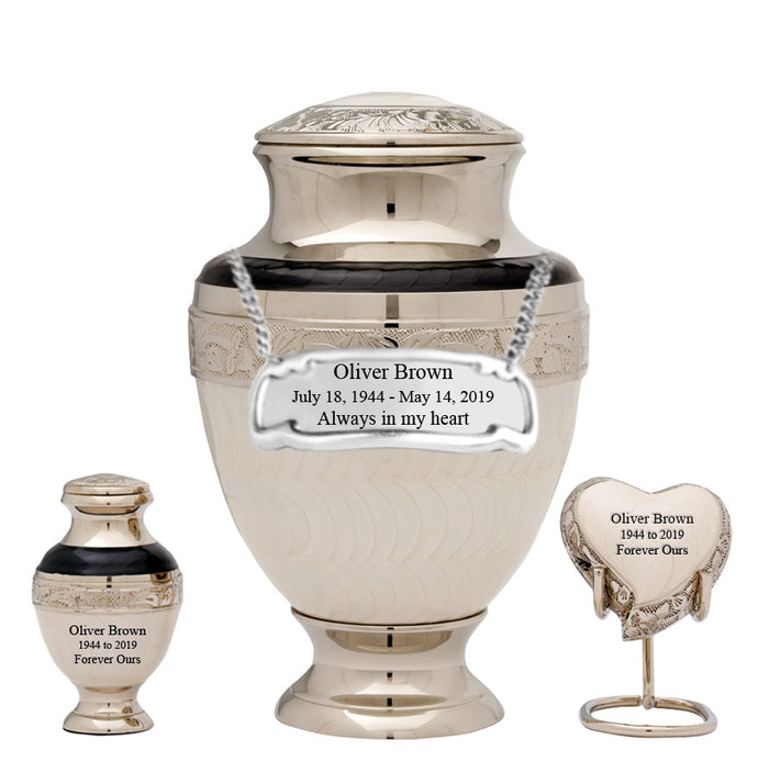 Serene Series - Elegant Pearl Cremation Urn - IUET104