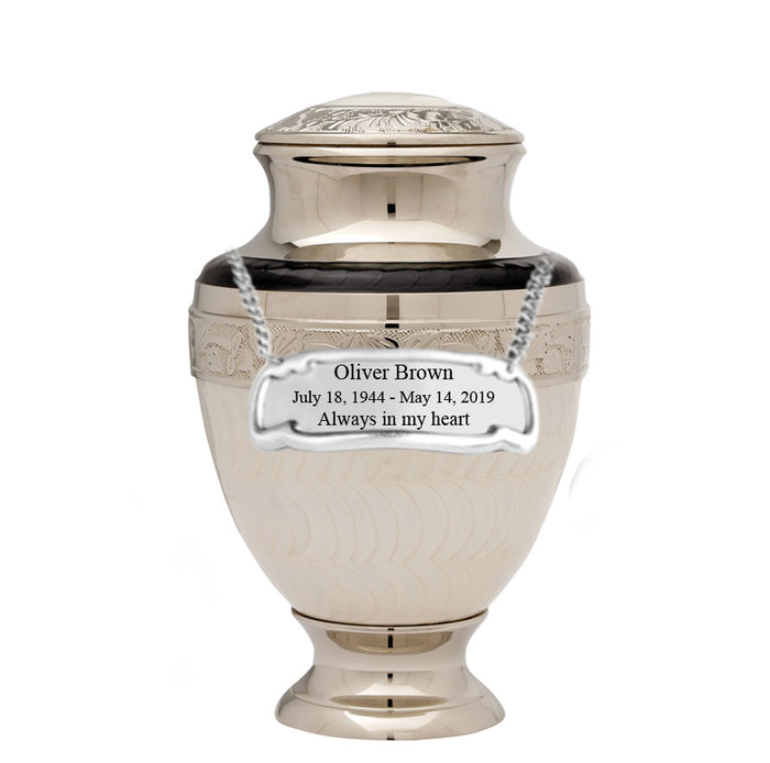 Serene Series - Elegant Pearl Cremation Urn - IUET104