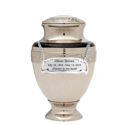 Serene Series - Elegant Pearl Cremation Urn - IUET104