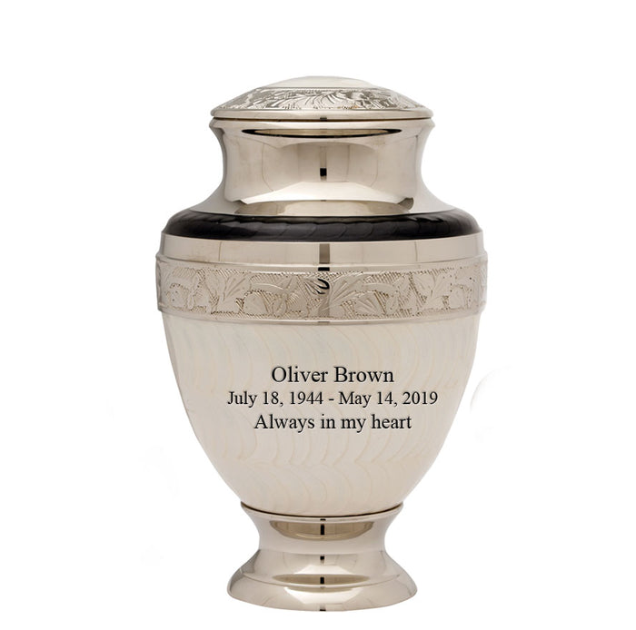 Serene Series - Elegant Pearl Cremation Urn - IUET104