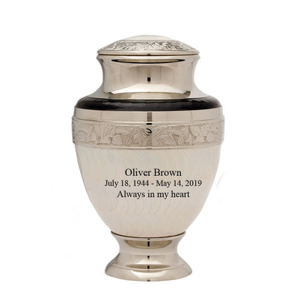 Serene Series - Elegant Pearl Cremation Urn - IUET104