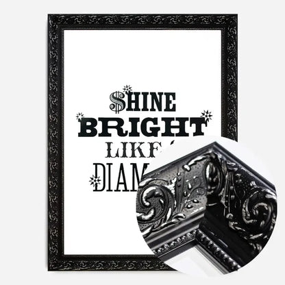 21x30cm | 8¼ x 11¾in / Black Ornate Frame