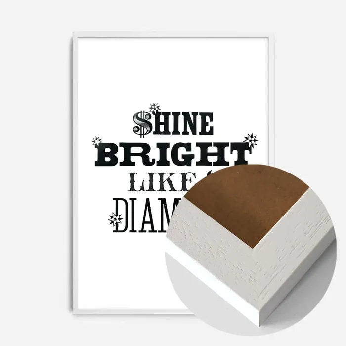 21x30cm | 8¼ x 11¾in / White Wood Frame