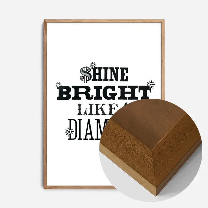 21x30cm | 8¼ x 11¾in / Oak Wood Frame
