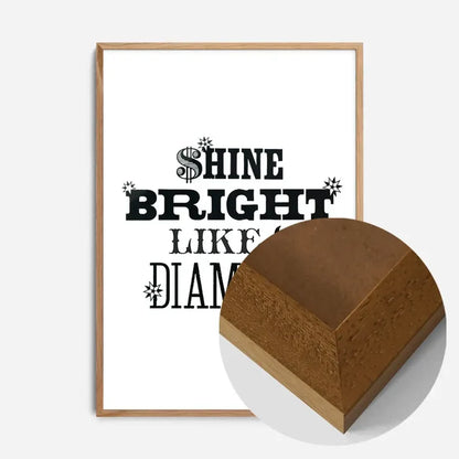21x30cm | 8¼ x 11¾in / Oak Wood Frame