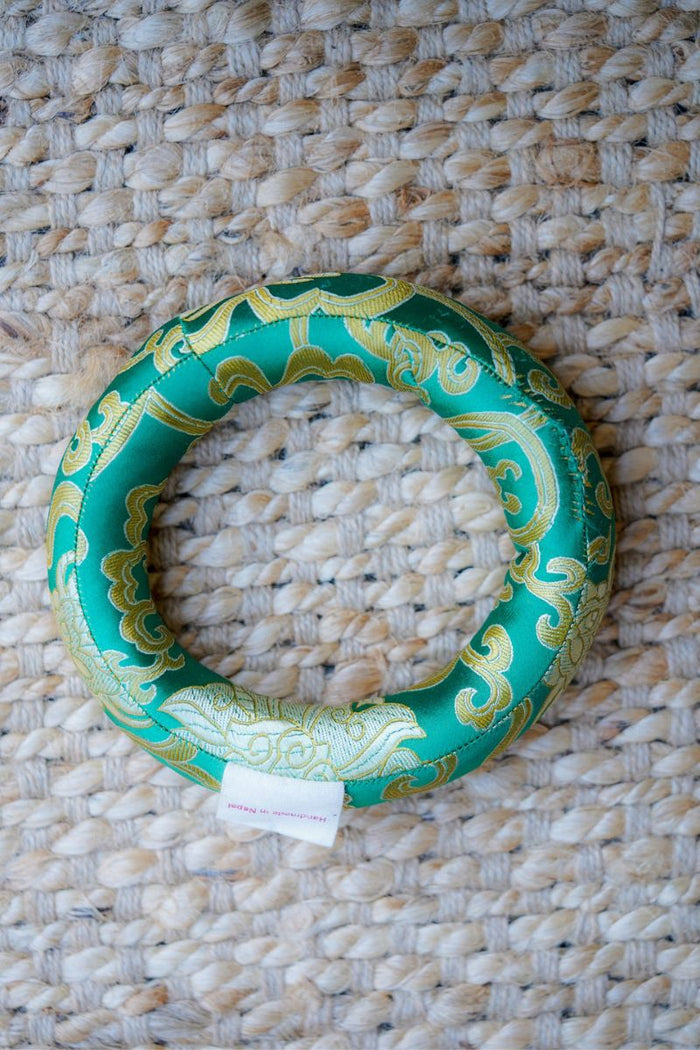 Ring Silk Cushion - Singing Bowl Companion