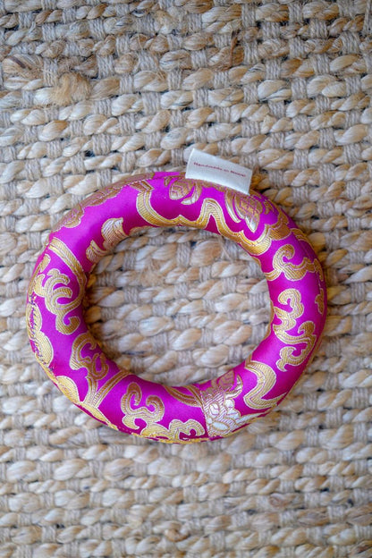 Ring Silk Cushion - Singing Bowl Companion