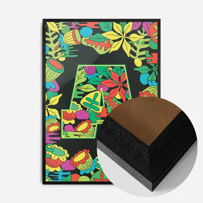 21x30cm | 8¼ x 11¾in / Black Wood Frame