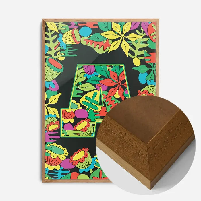 21x30cm | 8¼ x 11¾in / Oak Wood Frame