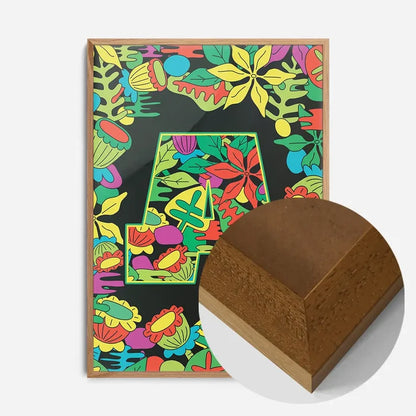 21x30cm | 8¼ x 11¾in / Oak Wood Frame