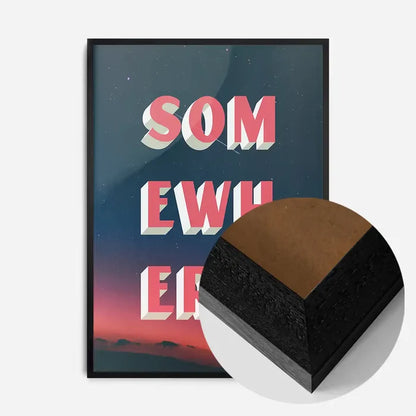21x30cm | 8¼ x 11¾in / Black Wood Frame