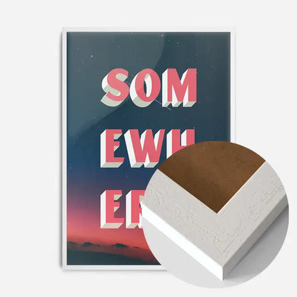 21x30cm | 8¼ x 11¾in / White Wood Frame