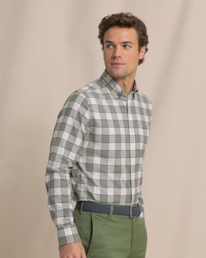 Southern Tide Heather Cedar Green Sunny Cove Sportshirt