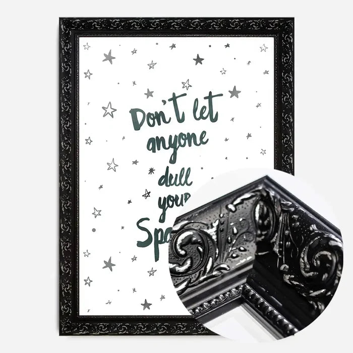 21x30cm | 8¼ x 11¾in / Black Ornate Frame
