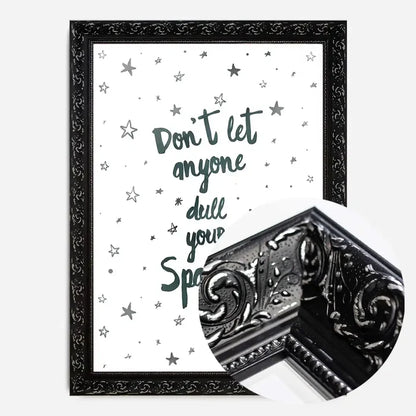 21x30cm | 8¼ x 11¾in / Black Ornate Frame