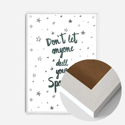 21x30cm | 8¼ x 11¾in / White Wood Frame