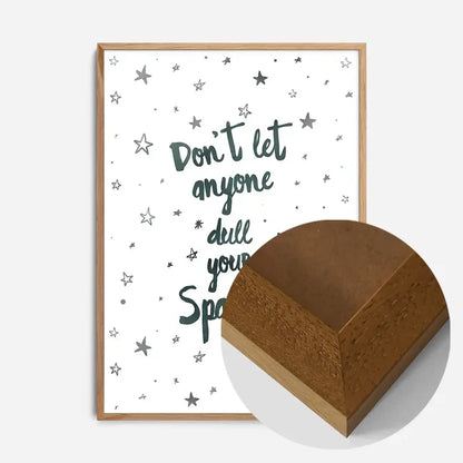 21x30cm | 8¼ x 11¾in / Oak Wood Frame