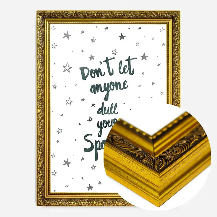 21x30cm | 8¼ x 11¾in / Gold Ornate Frame