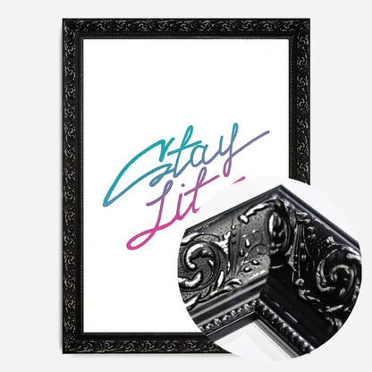 21x30cm | 8¼ x 11¾in / Black Ornate Frame