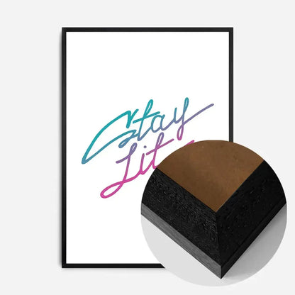 21x30cm | 8¼ x 11¾in / Black Wood Frame