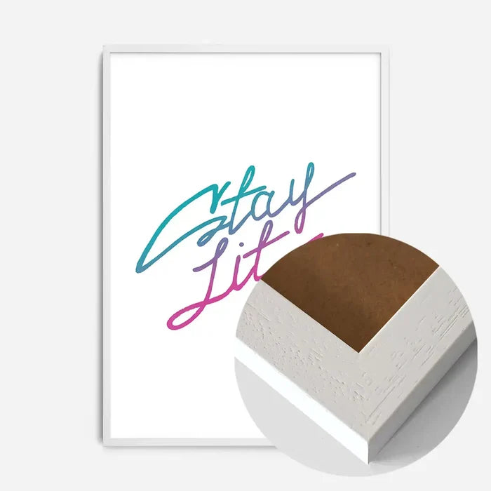 21x30cm | 8¼ x 11¾in / White Wood Frame