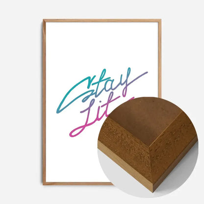 21x30cm | 8¼ x 11¾in / Oak Wood Frame