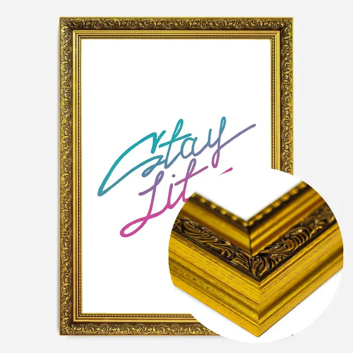 21x30cm | 8¼ x 11¾in / Gold Ornate Frame
