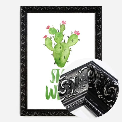 21x30cm | 8¼ x 11¾in / Black Ornate Frame