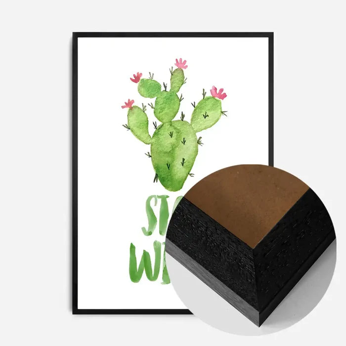 21x30cm | 8¼ x 11¾in / Black Wood Frame