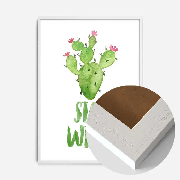 21x30cm | 8¼ x 11¾in / White Wood Frame