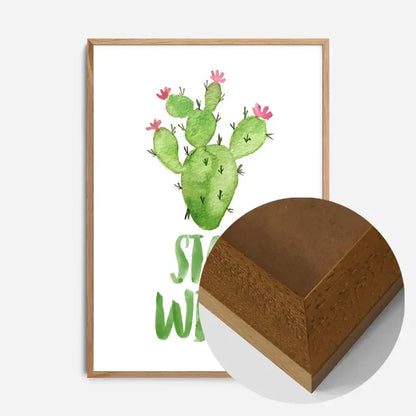 21x30cm | 8¼ x 11¾in / Oak Wood Frame
