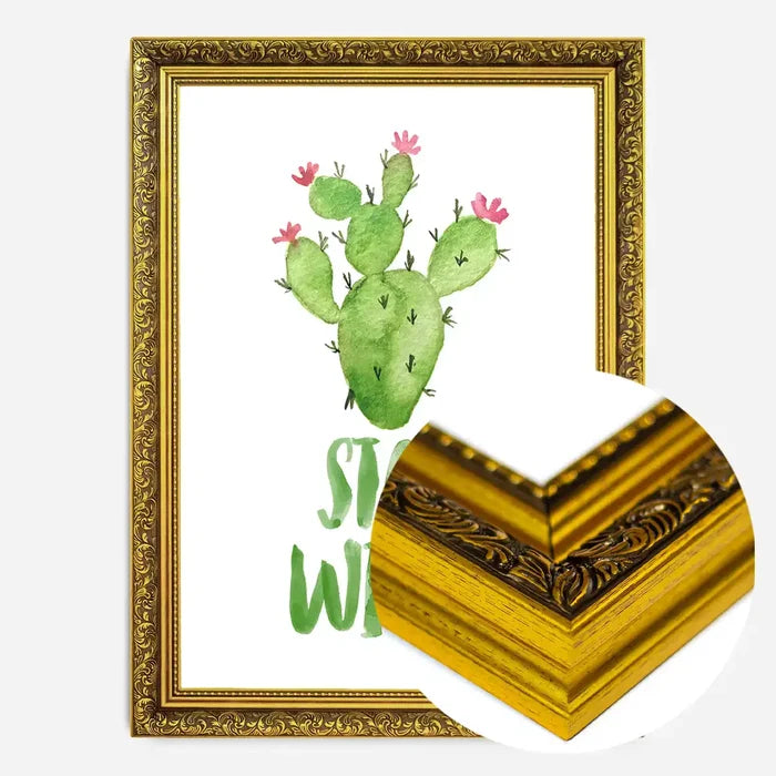 21x30cm | 8¼ x 11¾in / Gold Ornate Frame