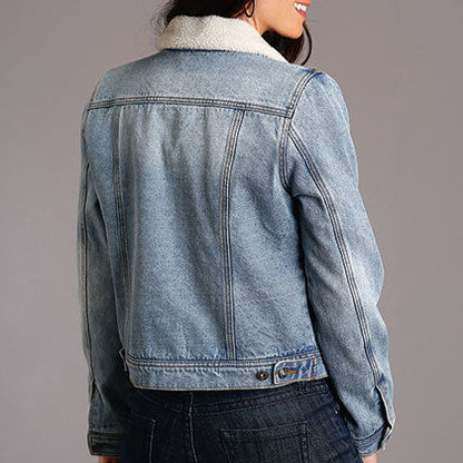 Stetson Women's Sherpa Lined Denim Jacket
