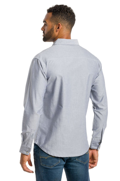 Steward | Men's Long Sleeve Oxford Woven Shirt