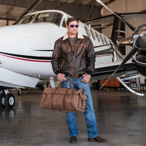 STS Ranchwear Foreman Leather Duffle Bag