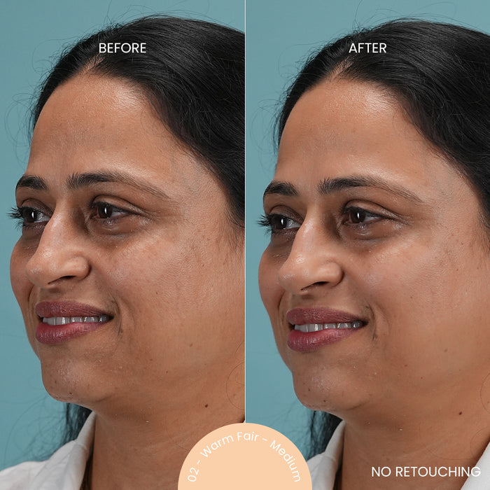 SunDrip 100% Mineral Fluid Tinted Sunscreen In-Vivo tested SPF50 PA +++  - 02 Warm Fair -Medium
