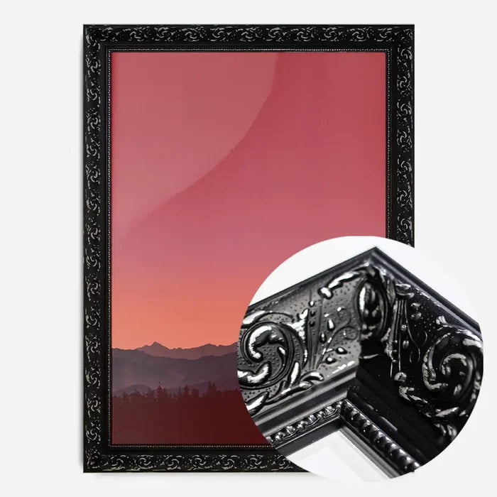 21x30cm | 8¼ x 11¾in / Black Ornate Frame