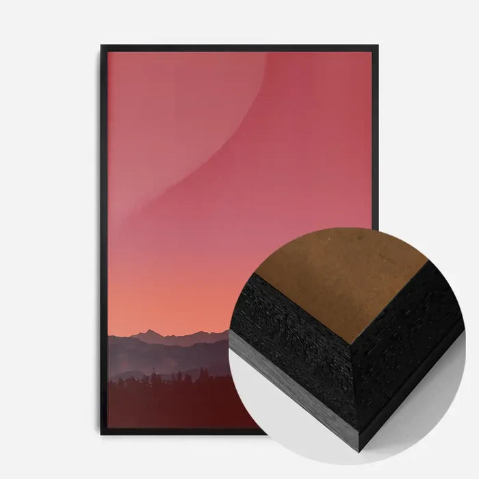 21x30cm | 8¼ x 11¾in / Black Wood Frame