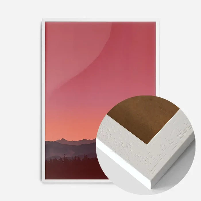 21x30cm | 8¼ x 11¾in / White Wood Frame