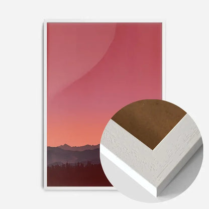 21x30cm | 8¼ x 11¾in / White Wood Frame