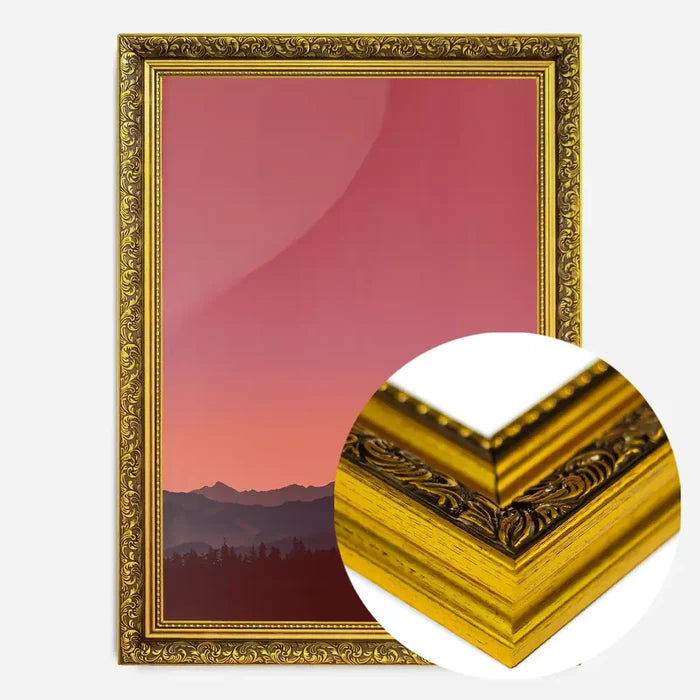 21x30cm | 8¼ x 11¾in / Gold Ornate Frame