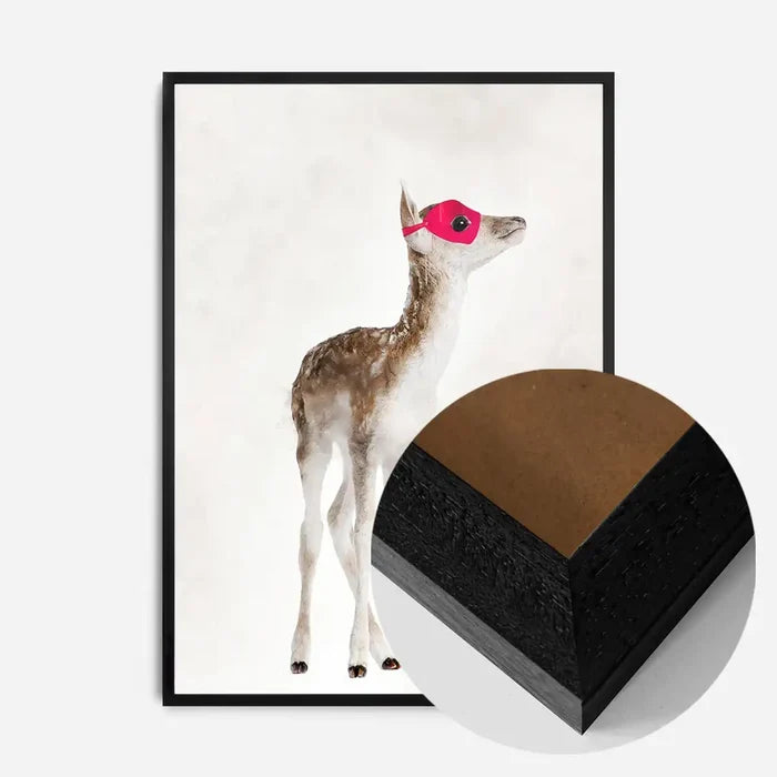 21x30cm | 8¼ x 11¾in / Black Wood Frame