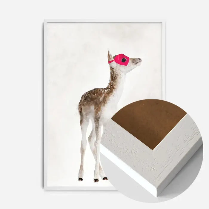 21x30cm | 8¼ x 11¾in / White Wood Frame