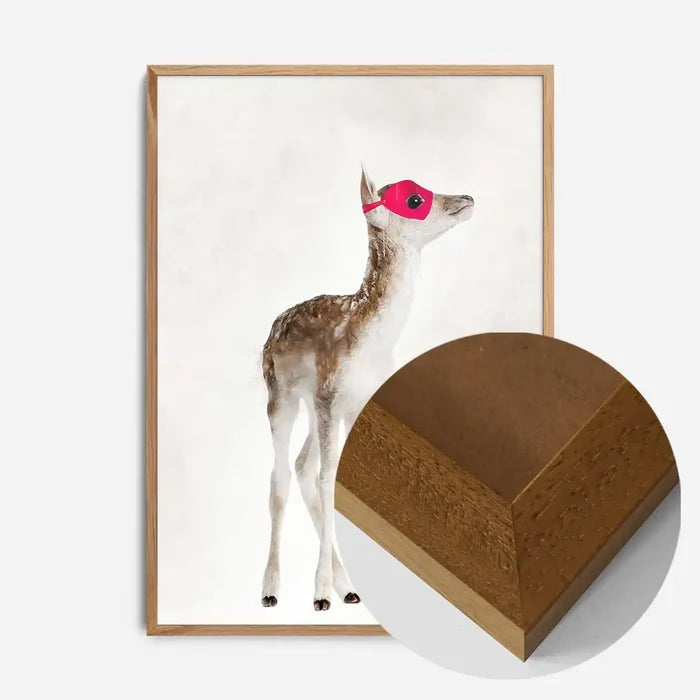 21x30cm | 8¼ x 11¾in / Oak Wood Frame